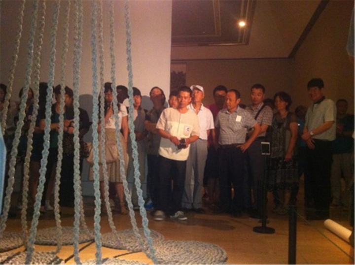 由吳洪亮策劃的“爻--王雷2013年1月1日至12月31日”在中國美術(shù)館展出
